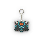 Samurai Helmet Mini Plush Keychain — Custom Shape Anime Gamer Accessory