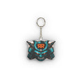 Samurai Helmet Mini Plush Keychain — Custom Shape Anime Gamer Accessory