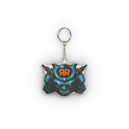 Samurai Helmet Mini Plush Keychain — Custom Shape Anime Gamer Accessory
