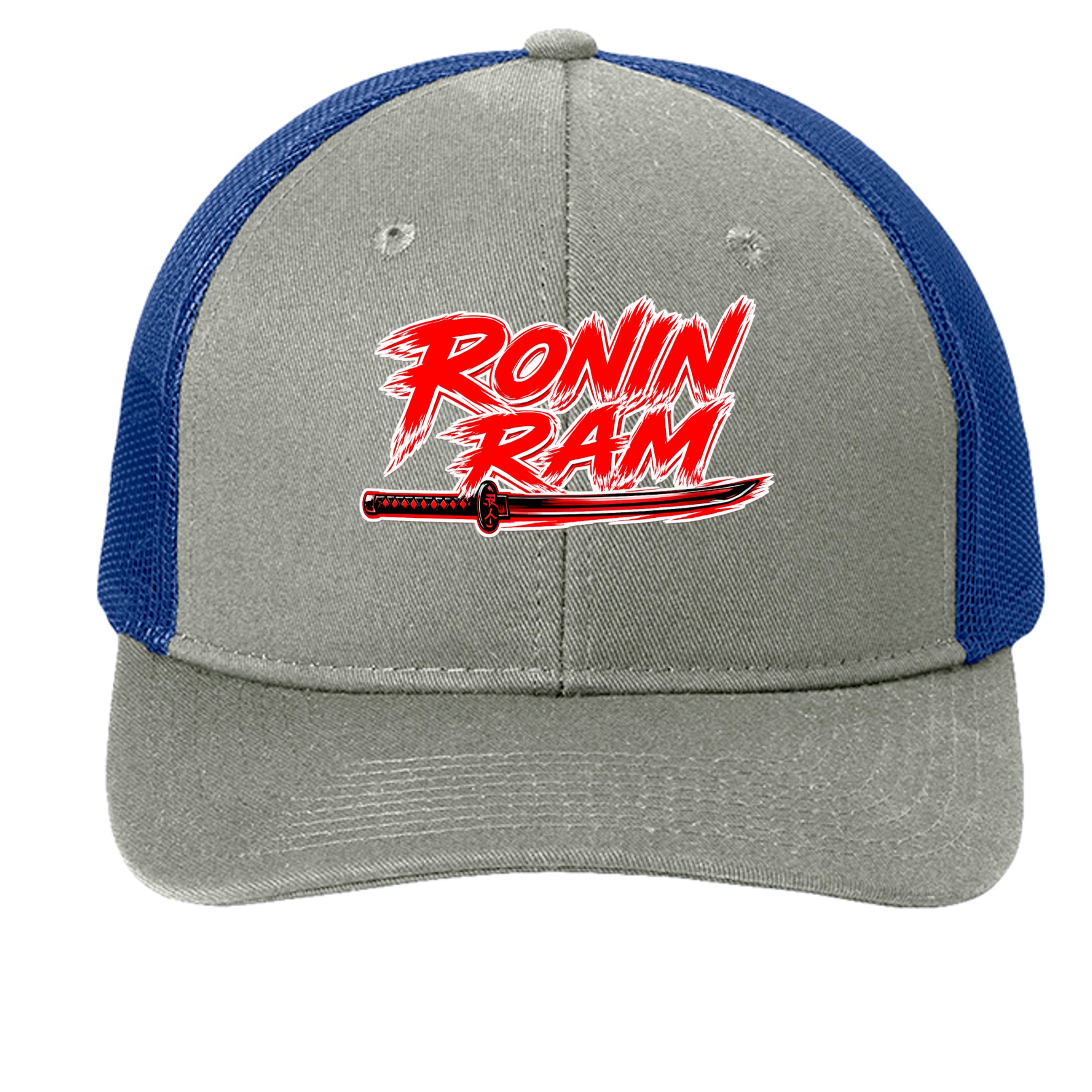Heather Grey/ Patriot Blue - C402 - FRONT