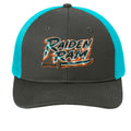 Grey Steel/ Neon Blue - C402 - FRONT