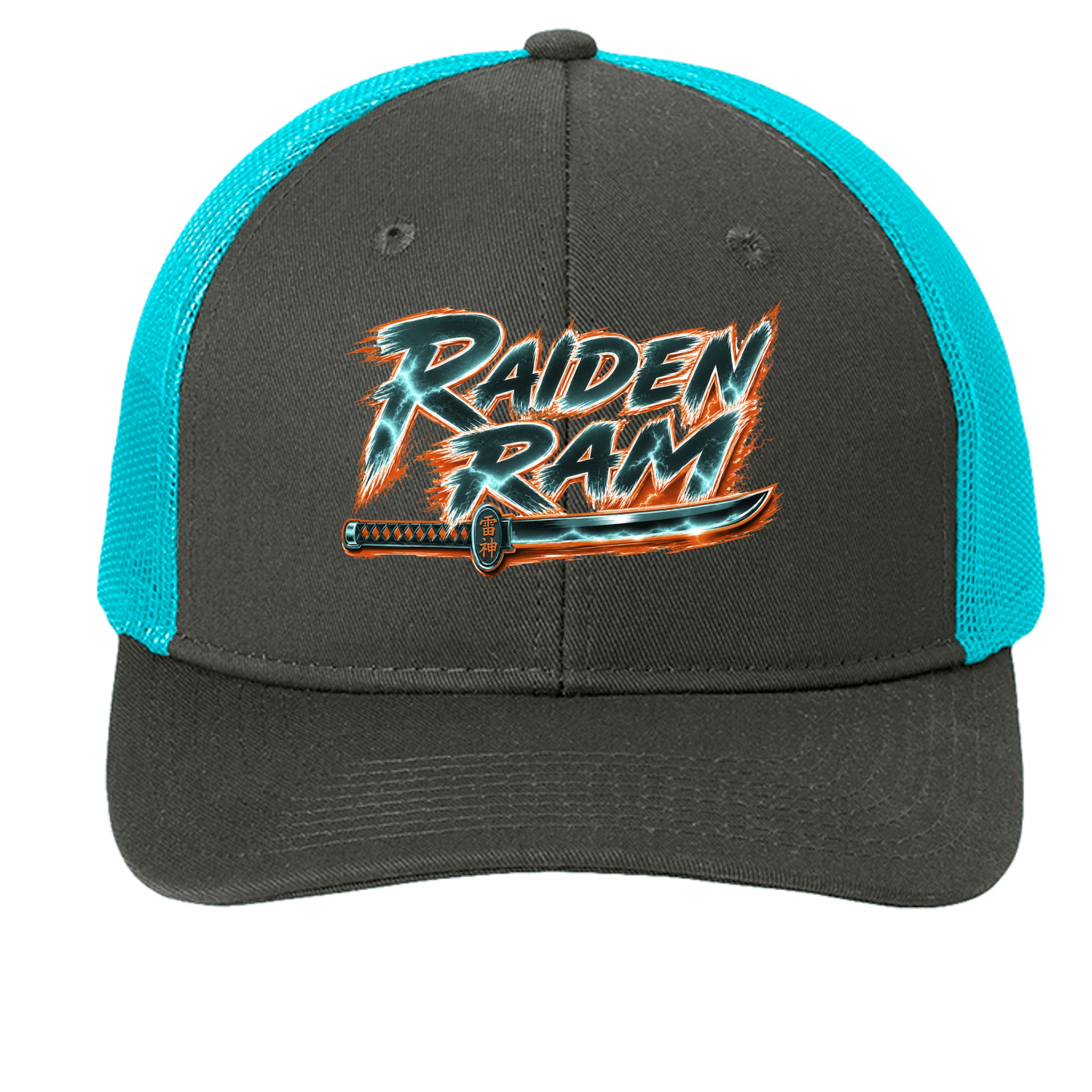 Grey Steel/ Neon Blue - C402 - FRONT