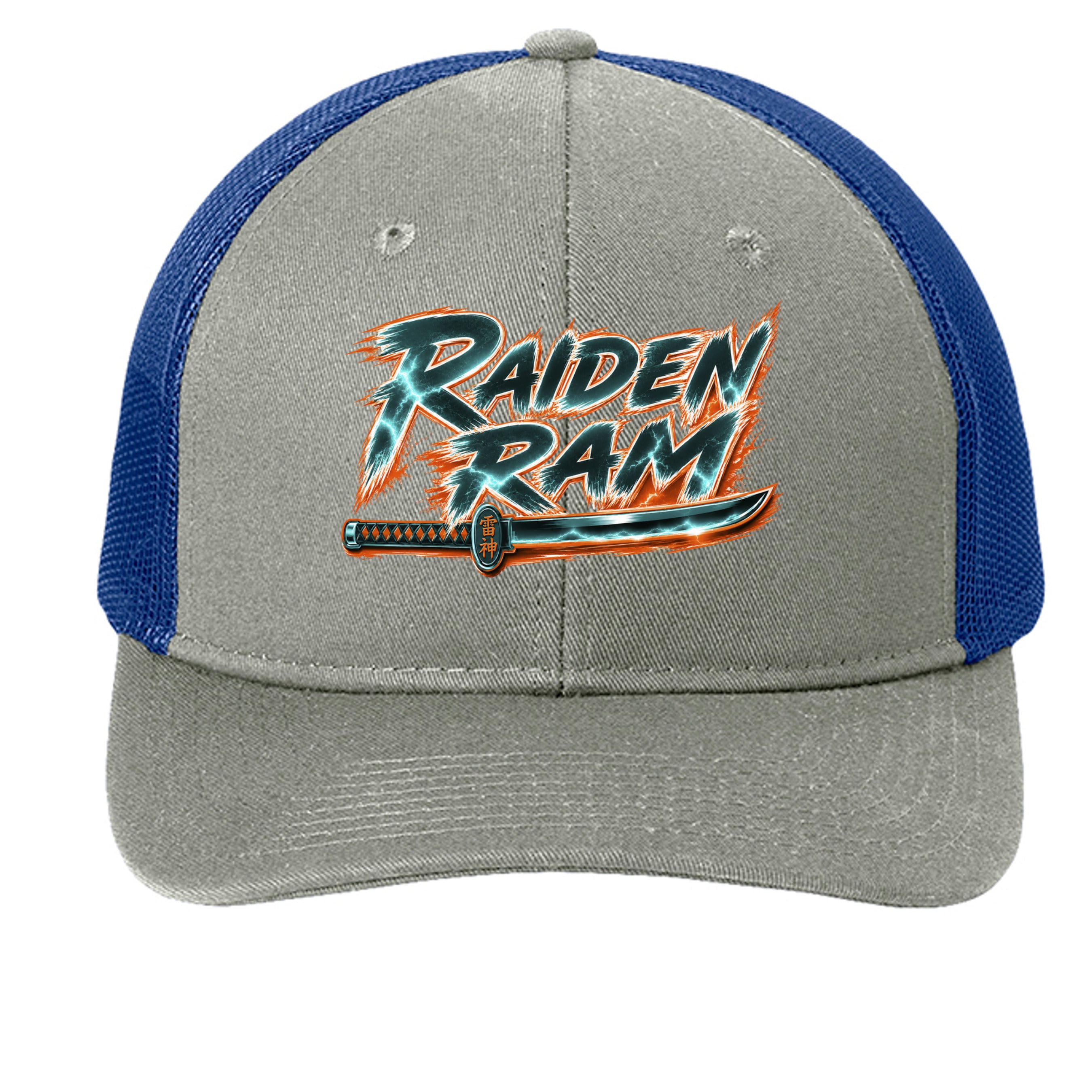 Heather Grey/ Patriot Blue - C402 - FRONT