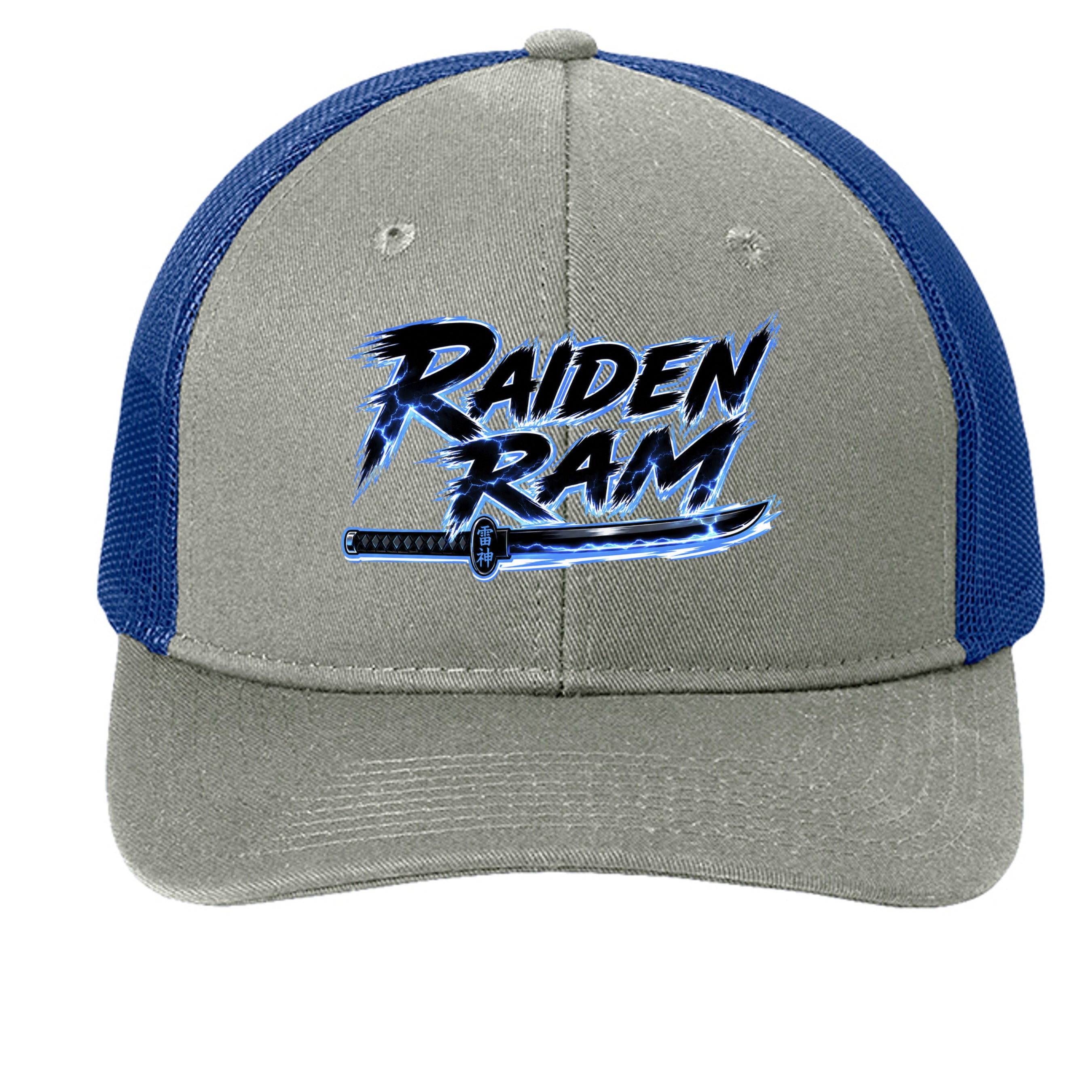 Heather Grey/ Patriot Blue - C402 - FRONT