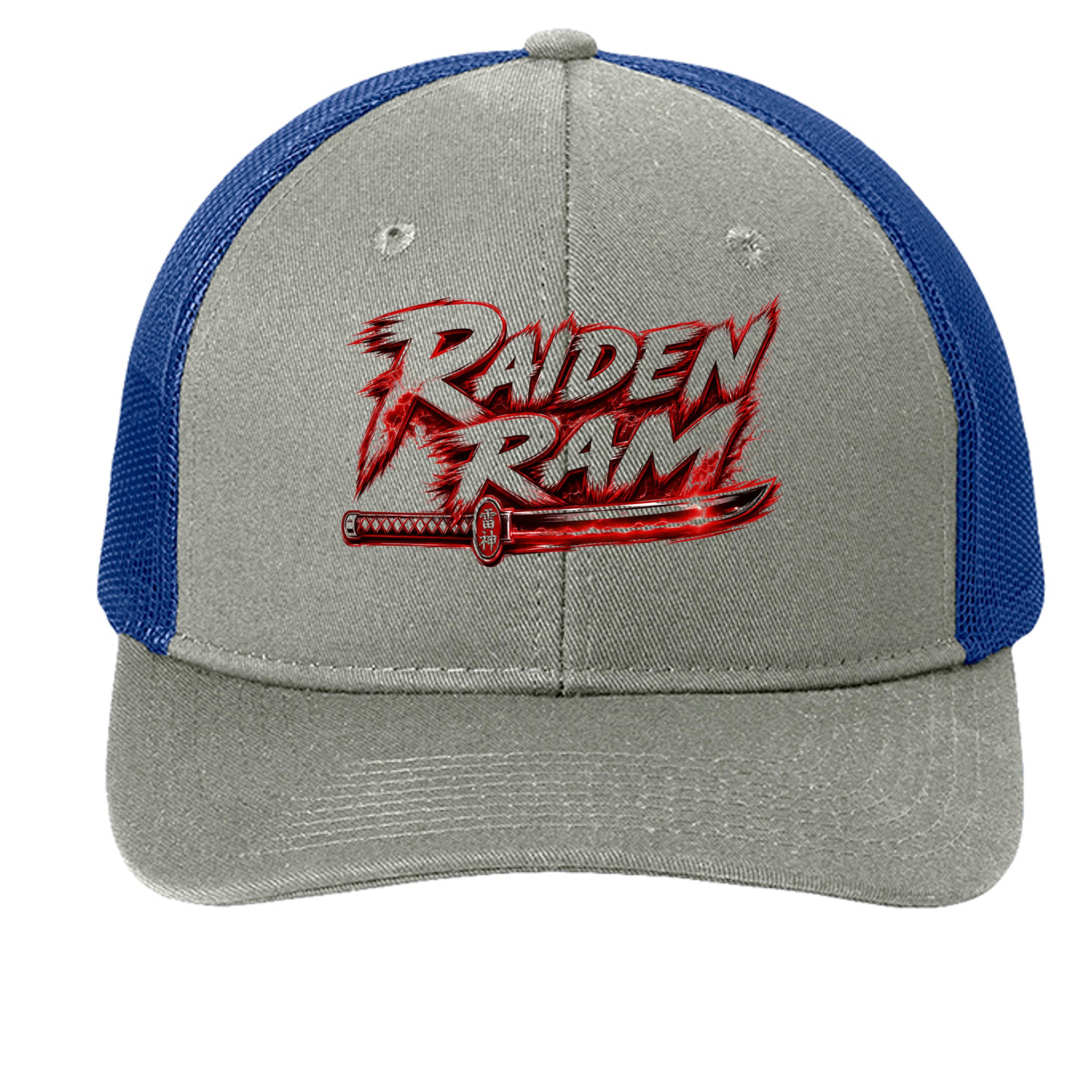 Heather Grey/ Patriot Blue - C402 - FRONT