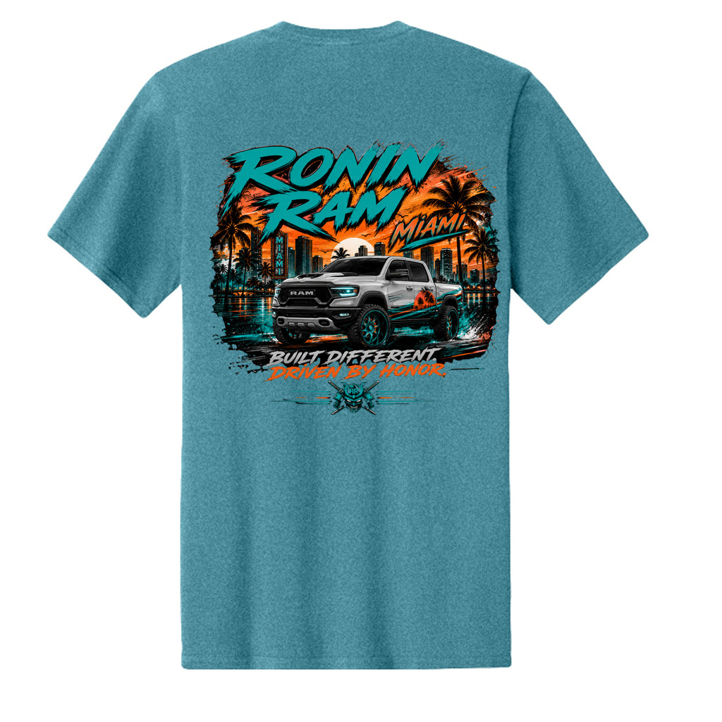 Vivid Teal Heather - PC43 - BACK
