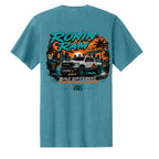 Vivid Teal Heather - PC43 - BACK