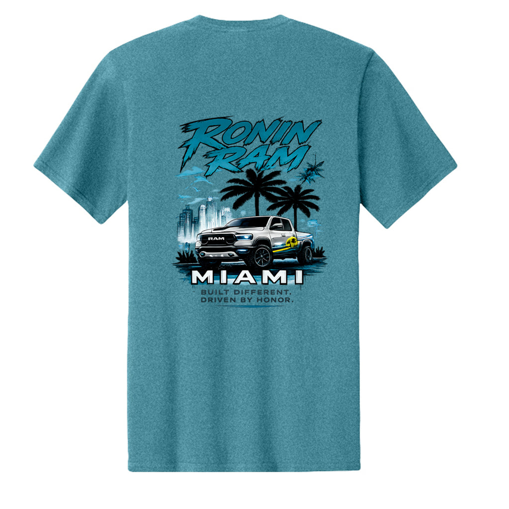 Vivid Teal Heather - PC43 - BACK