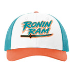 White/ Blue Hawaiin/ Pale Orange - 115R - FRONT