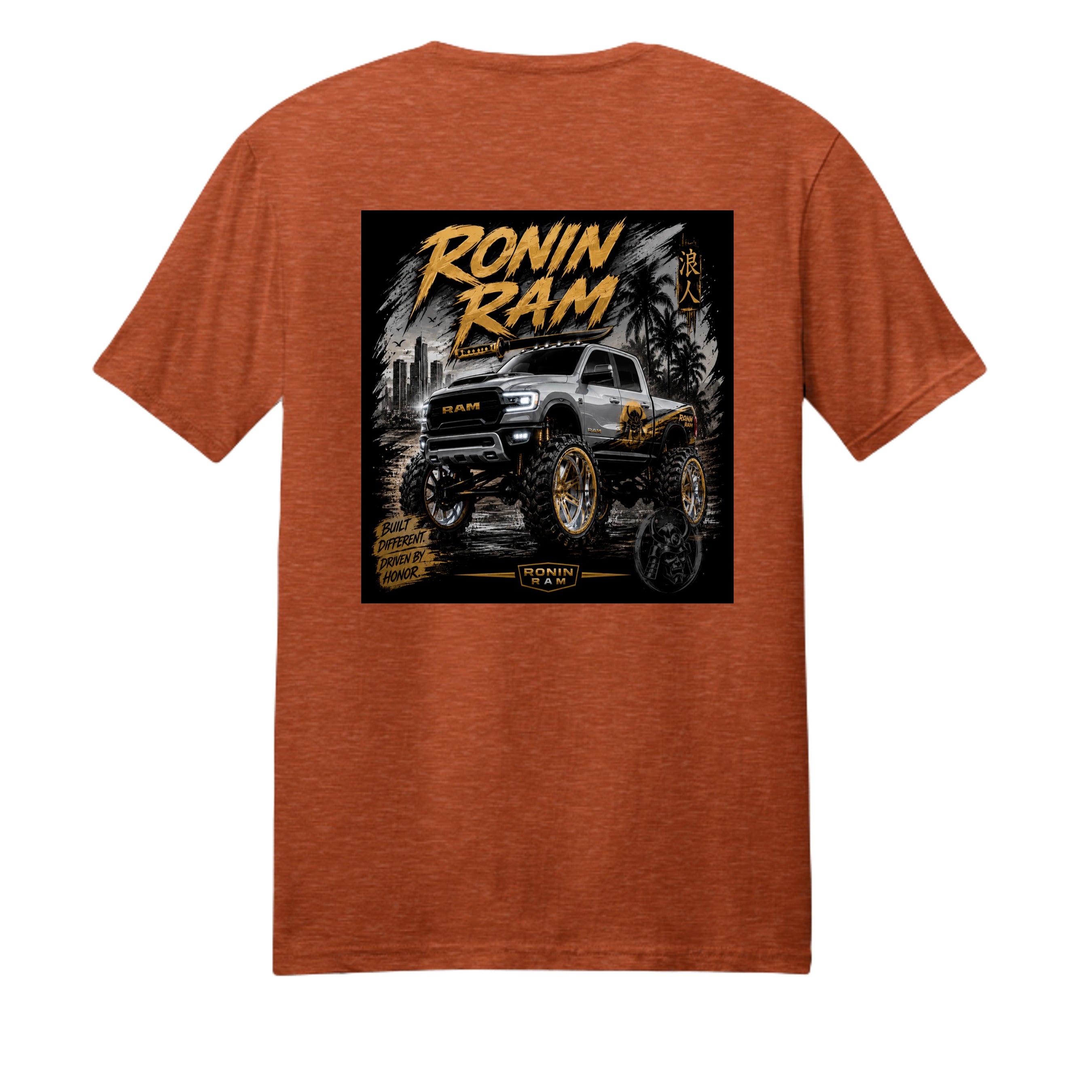 Deep Orange Heather - DM108 - BACK