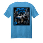 Heathered Bright Turquoise - DM108 - BACK